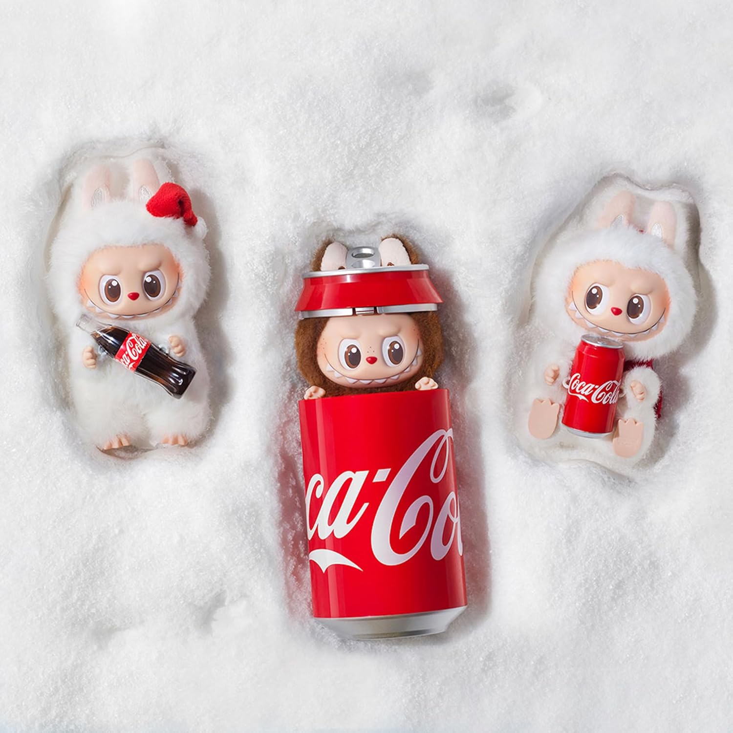 POP MART The Monsters COCA-COLA Series-Vinyl Face Blind Box, 6PCs Blind Box Figures, Random Design Action Figures Collectible Toys Home Decorations, Holiday Birthday Gifts, Whole Set