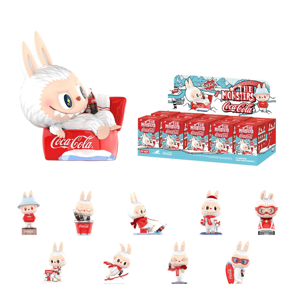 POP MART The Monsters Coca-Cola Series, Blind Box Figures, Random Design Action Figures Collectible Toys Home Decorations, Holiday Birthday Gifts, Single Box