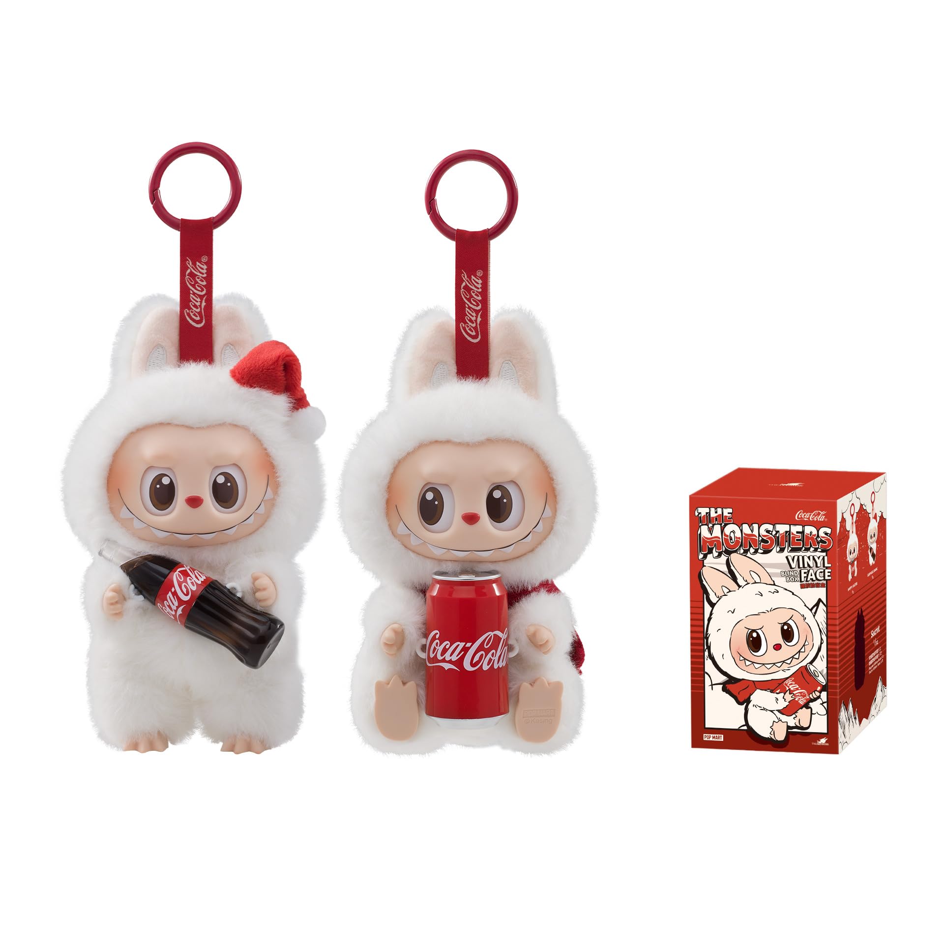 POP MART The Monsters COCA-COLA Series-Vinyl Face Blind Box, 6PCs Blind Box Figures, Random Design Action Figures Collectible Toys Home Decorations, Holiday Birthday Gifts, Whole Set